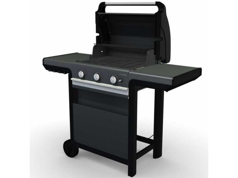 Black Cast Iron Charcoal BBQ Barbeque Grill, For outdoor, Size: 44 X 29 X  22 Centimeters