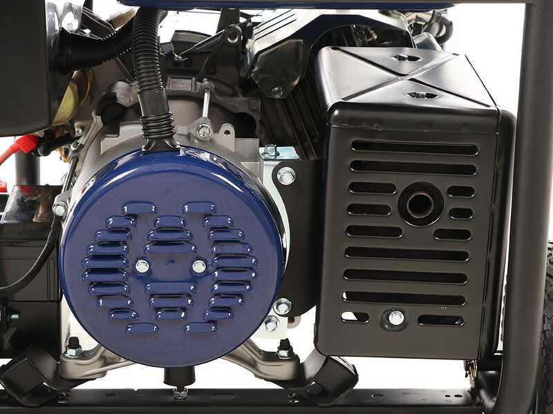 BullMach AMBRA 6500 E - 5.5 kW Wheeled Petrol Power Generator with AVR - DC 5 kW Single-phase