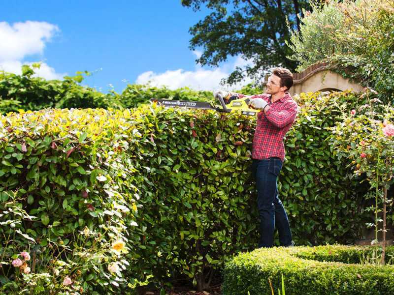RYOBI HYBRID RHT1850H25HS electric and battery hedge trimmer - 18V - 2.5Ah - 50cm blade