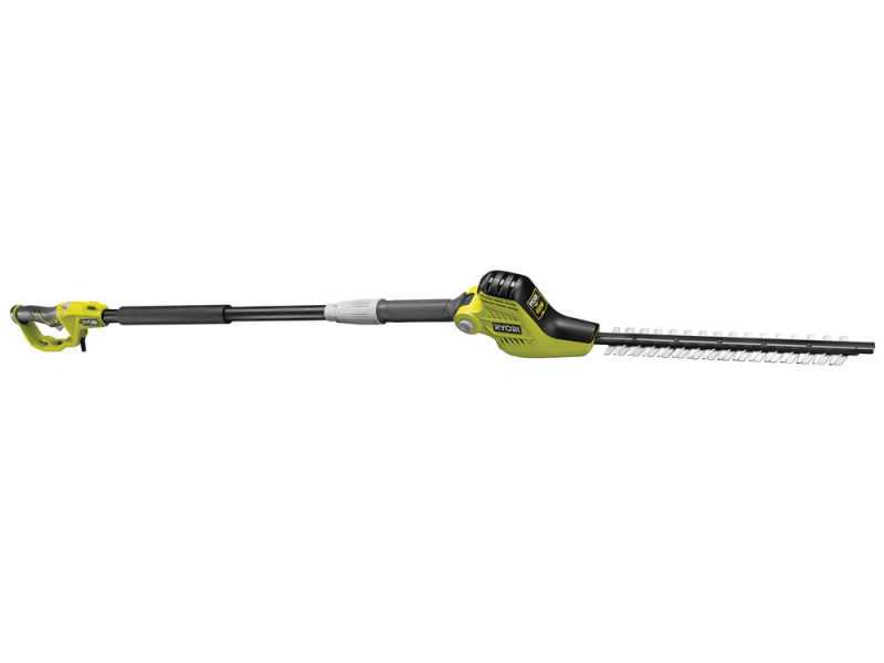 RYOBI 450W RPT4545E electric hedge trimmer on telescopic extension pole 45cm blade 20mm cut