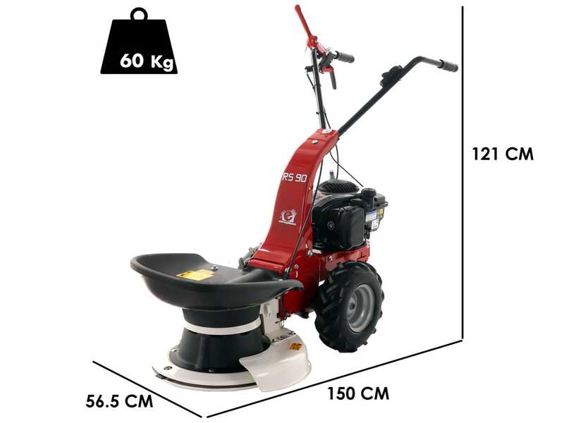 Eurosystems RS90 - Multifunctional rotary mower - B&amp;S 575EX