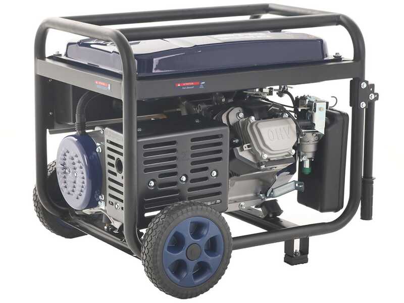 BullMach AMBRA 12000 E 3 Wheeled Petrol power generator with AVR 8.5 kW DC 7.8 kW Three phase ATS