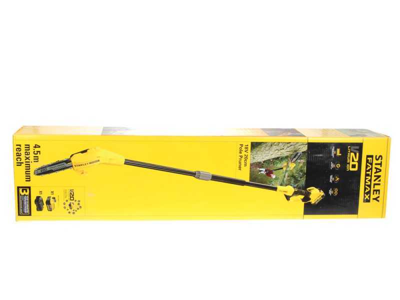 STANLEY FATMAX V20 Telescopic Pruner on Adjustable Extension Pole - 18 V 4Ah Battery