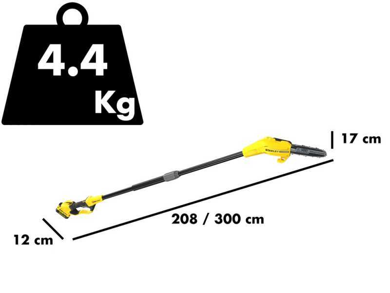 STANLEY FATMAX V20 Telescopic Pruner on Adjustable Extension Pole - 18 V 4Ah Battery