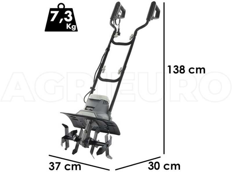 BlackStone TE-360 - Electric Garden Tiller - 1050 W - 4 Rotary Hoes Rows