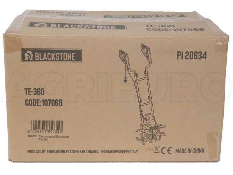 BlackStone TE-360 - Electric Garden Tiller - 1050 W - 4 Rotary Hoes Rows