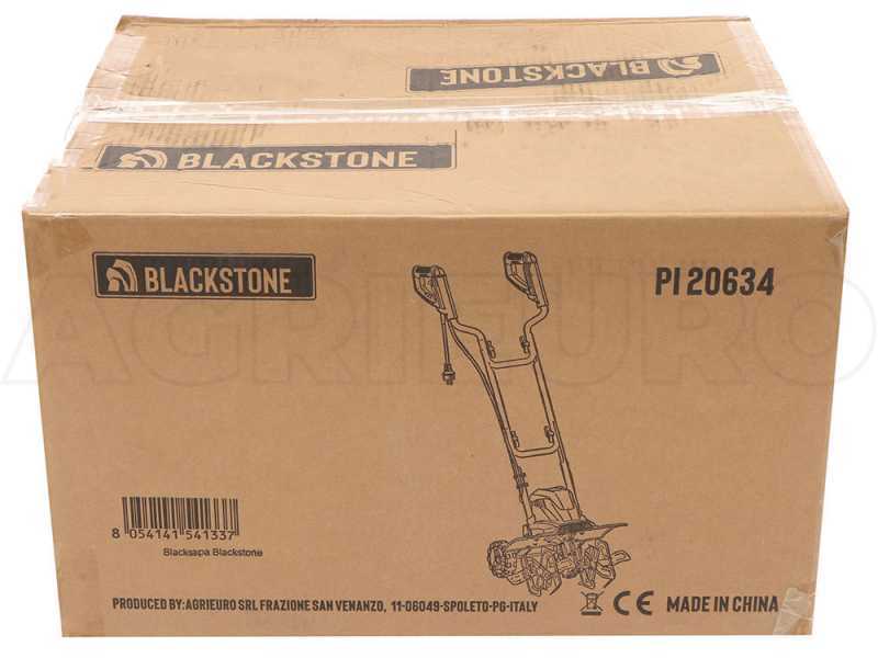 BlackStone TE-400 Electric Garden Tiller - 1500 W Motor - 6 Rows of Rotary Hoes