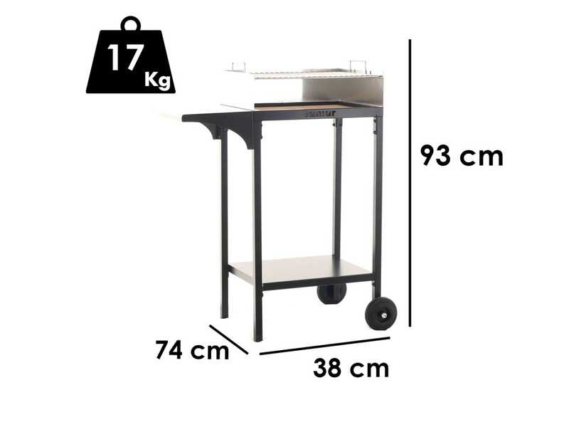 BK6 Prime Charcoal Barbecue - Stainless Steel Grid