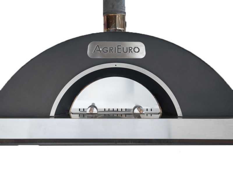 Agrieuro Top-Line INOX - Professional 10 Pizzas Wood-Fired Oven  - 200 Pizzas/h