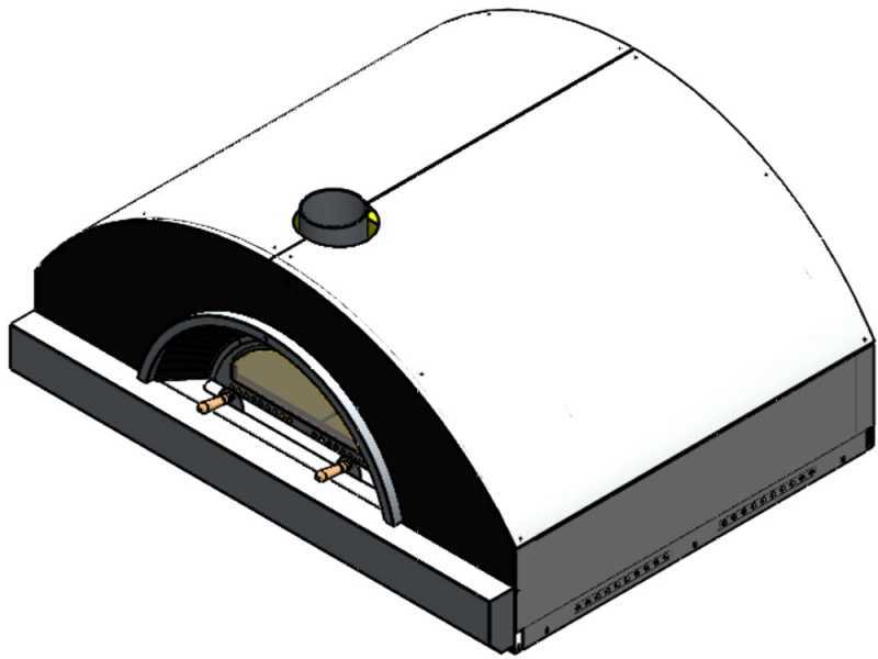 Agrieuro Top-Line INOX - Professional 10 Pizzas Wood-Fired Oven  - 200 Pizzas/h
