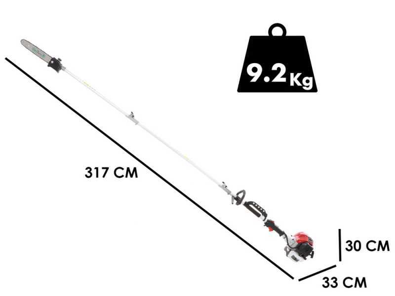 GeoTech GT-2 52 L 2-Stroke Pruner on Extension Pole - 52 cc