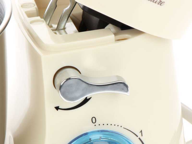 BEPER - Planetary mixer - 4.5L stainless steel bowl - 3 hooks included - 1000W