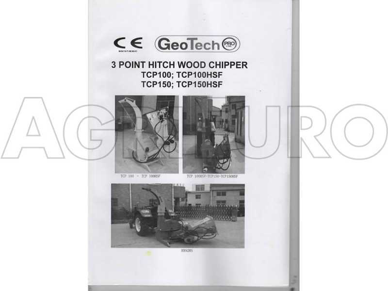GeoTech Pro TCP 150 - Tractor-mounted garden shredder - Cutting diameter 150 mm