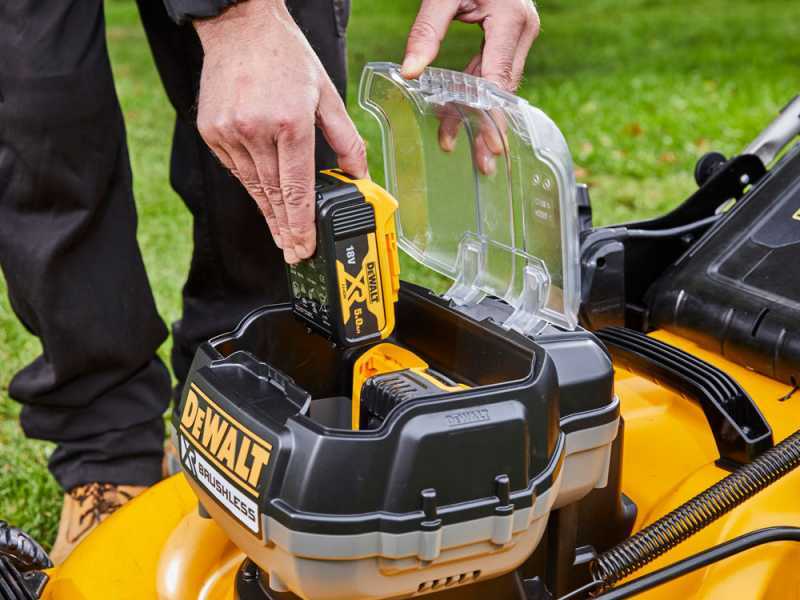 Electric lawn top mower dewalt