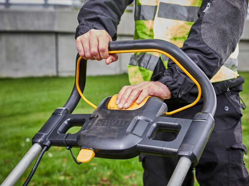 Electric lawn mower dewalt discount