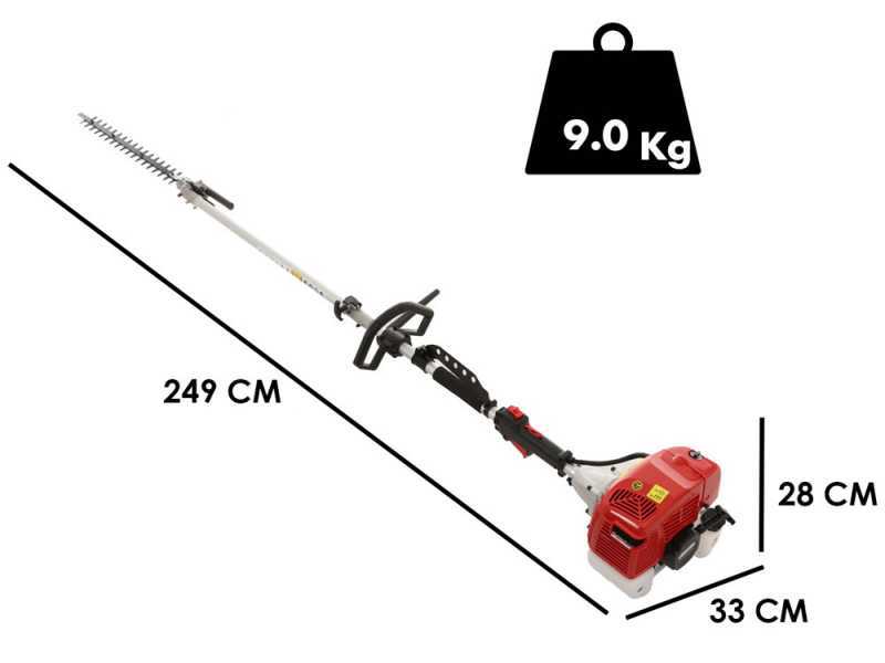 GeoTech 2S GT-2 58 L Hedge Trimmer on Extension Pole - 58 cm3