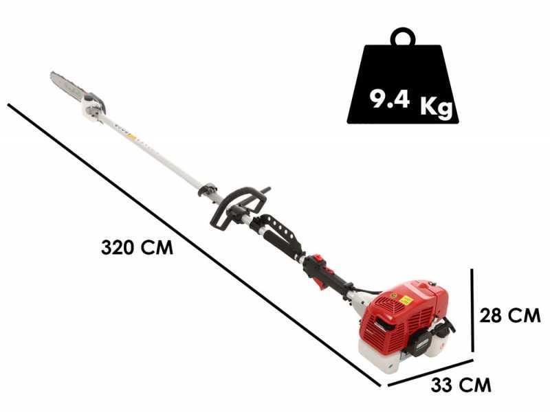 GeoTech GT-2 58 L 2-Stroke Pruner on Extension Pole - 58 cc