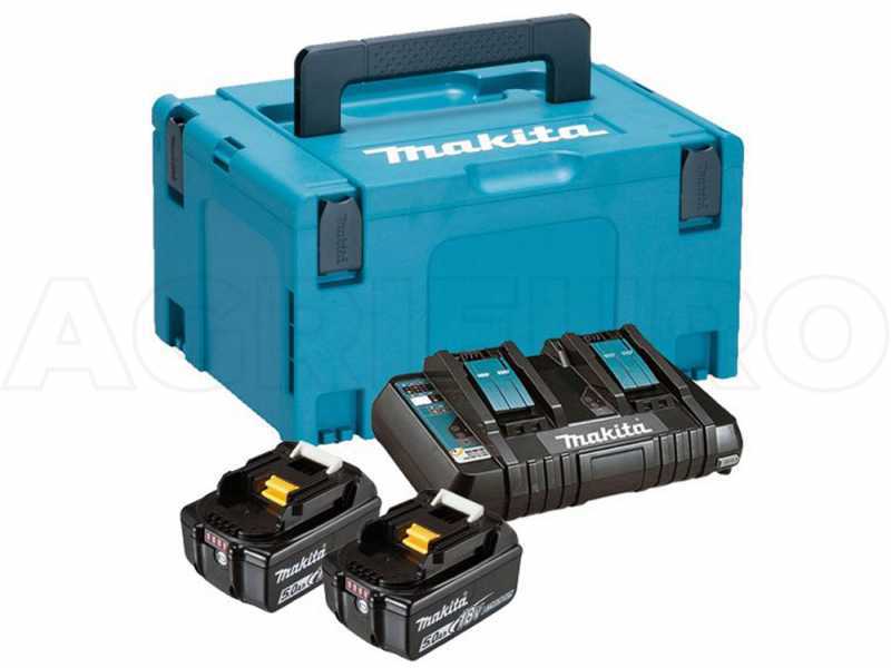 Makita Batteyry Charger + 2 18V 6ah Batteries with Case
