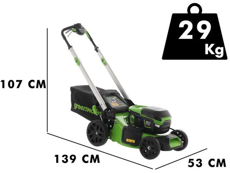 Greenworks GD60LM46SP Battery powered Lawn Mower best deal on AgriEuro