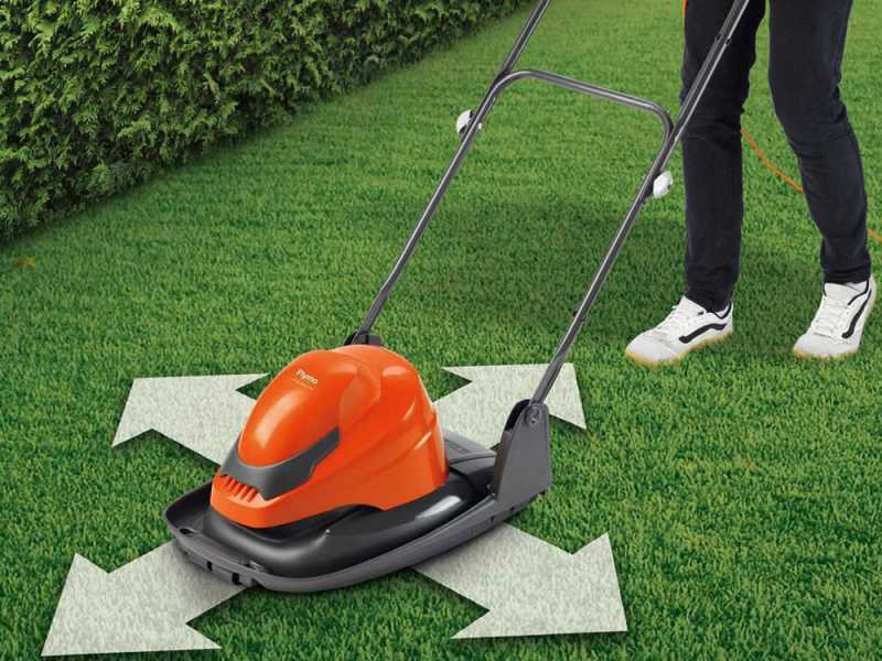 Flymo SimpliGlide 360V 1800W electric lawn mower best deal on