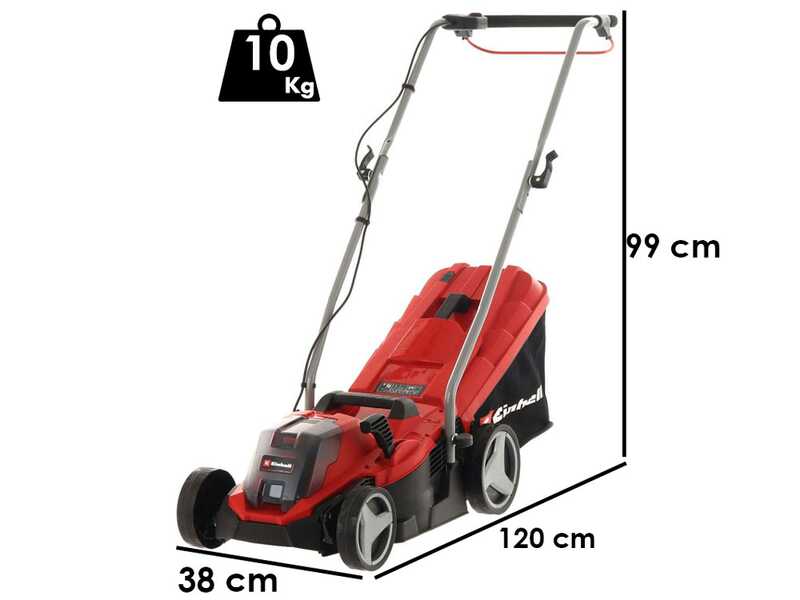 Einhell GE-CM 18/33 Li Battery-powered Lawn Mower with 18V-4ah Battery and Battery Charger