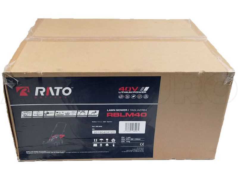 Rato RBLM40 Battery-powered Lawn Mower - BATTERY AND BATTERY CHARGER NOT INCLUDED