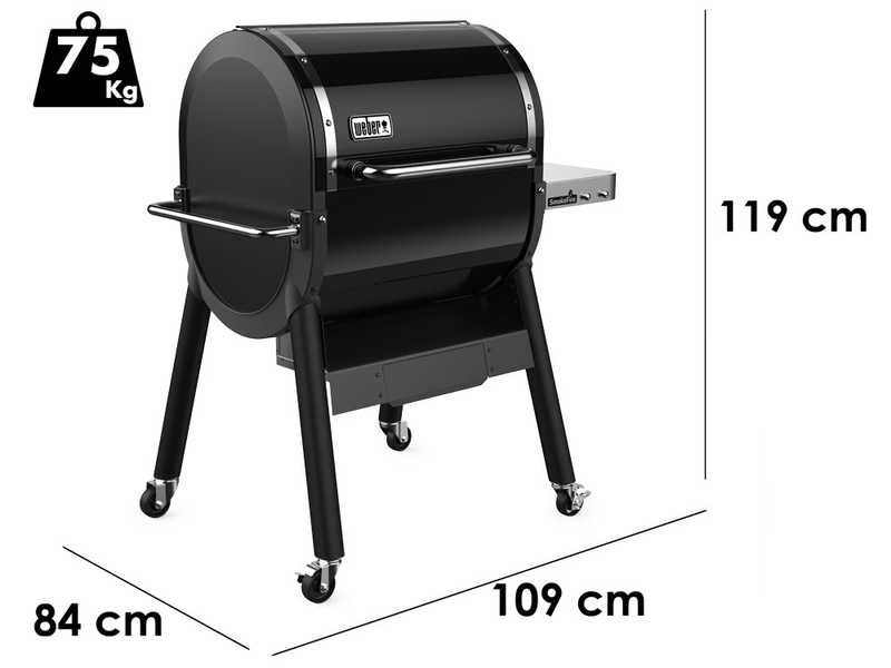 Weber Smoke Fire EX4 GBS Wood Pellet Grill 46 x 61 cm Grid Dimensions