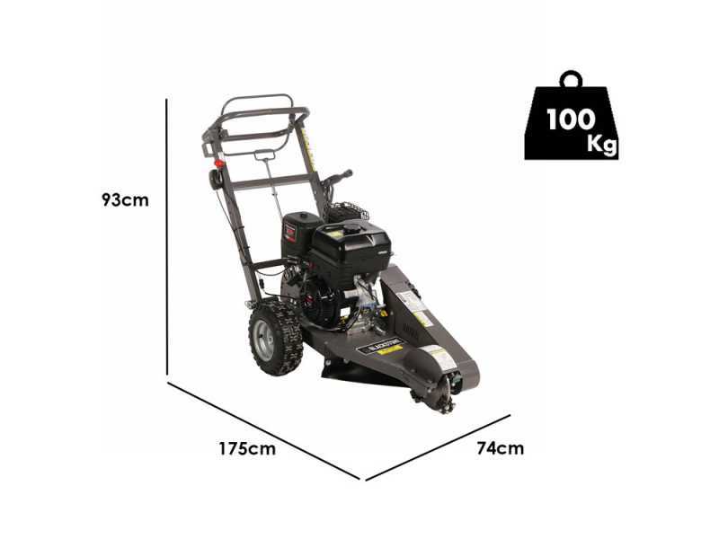 BlackStone SG 420 B&amp;S Stump Grinder - B&amp;S XR2100 Engine 420cc - Cutting Disc with 8 Hammers in Tungsten Carbide