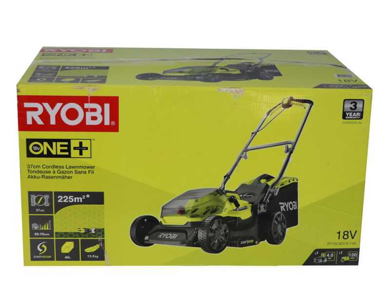 Ryobi RY18LM37A-140 - Battery grass trimmer - 18V/4Ah - Cutting 37 cm
