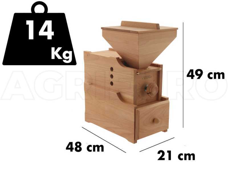 WIDU Universalm&uuml;hle Mod. 3 - Beechwood Flour Stone Mill - 600W
