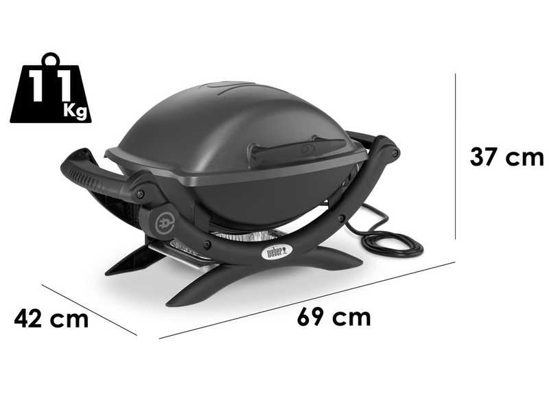 Weber Q1400 Electric Grill  - 43x32 cm Cooking Surface