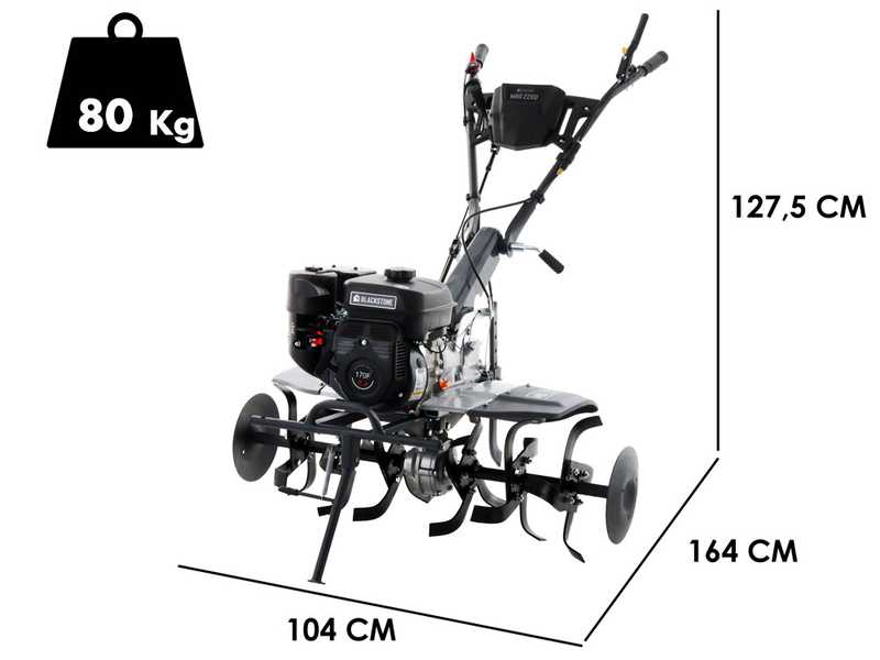 BlackStone MHG 2200 - 212 cc Petrol Garden Tiller - 7 HP