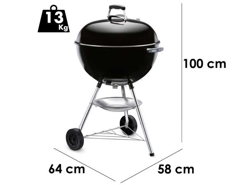 Weber Bar-B-Kettle Charcoal Barbecue  - Grid Diameter 57 cm