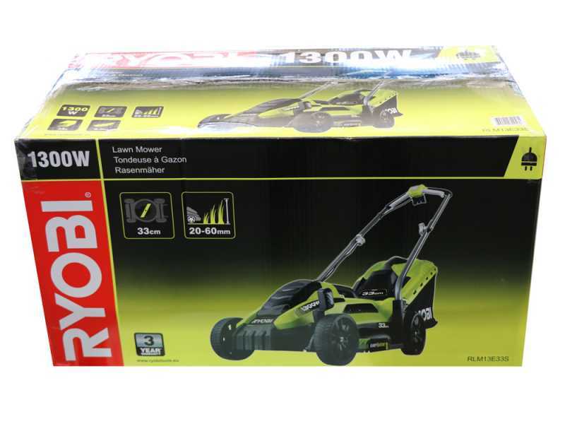 1300W RYOBI RLM13E33S Electric Lawn Mower best deal on AgriEuro