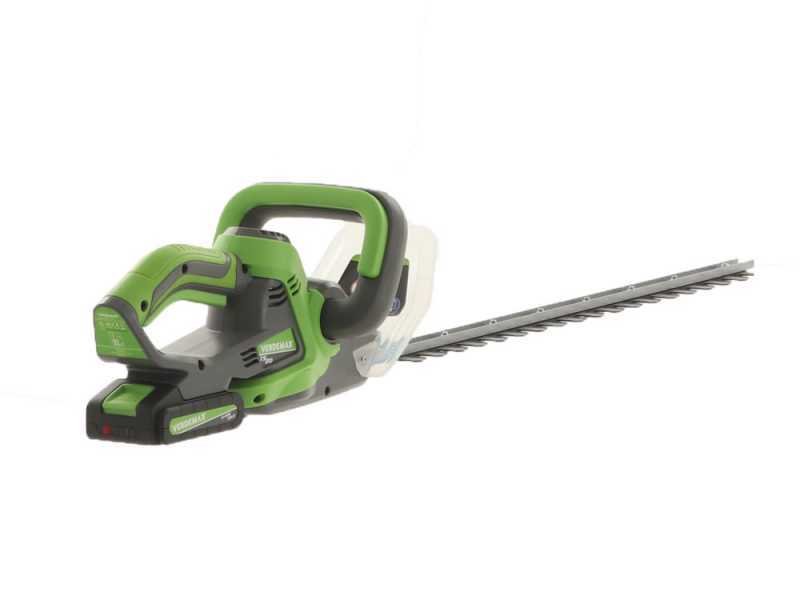 Verdemax TS20 Battery-powered Hedge Trimmer - 60 cm Blade - 20 V 2Ah Battery