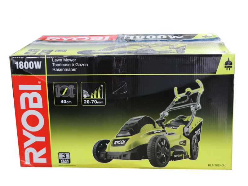1800W RYOBI RLM18E40H Electric Lawn Mower best deal on AgriEuro