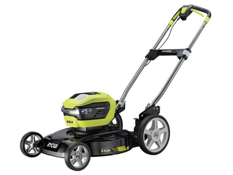 Ryobi RY36LMX51A 140 Battery powered lawnmower MAX POWER 36V 4Ah Cutting 51 cm