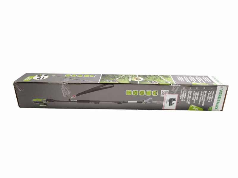 Verdemax TT20 Adjustable Electric Hedge Trimmer on Extension Pole - 20 V 2Ah Battery