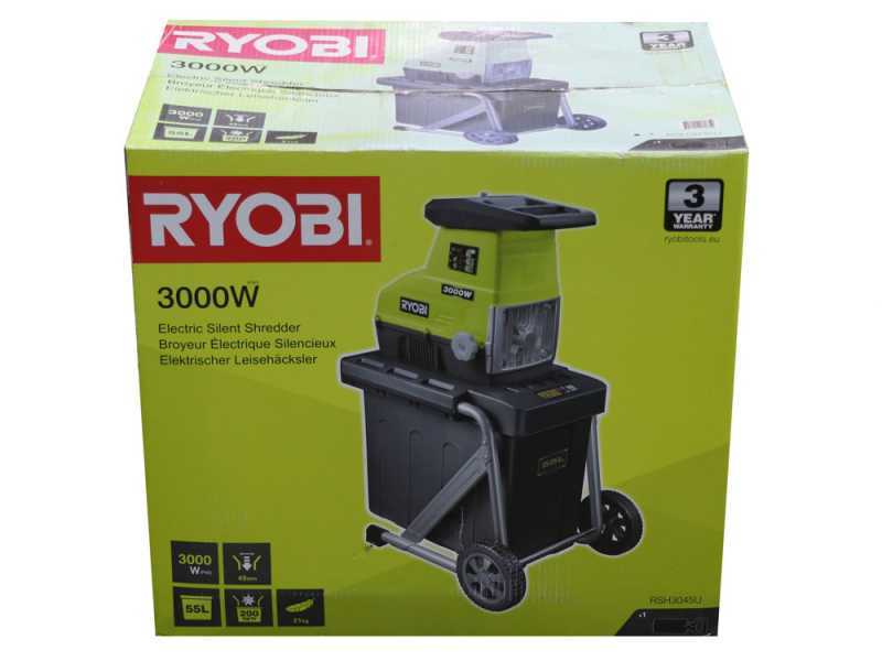 Ryobi RSH3045U - Electric shredder - 55L basket - 45 mm cutting diameter - 3000 W