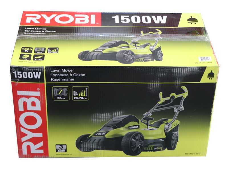 Ryobi RLM15E36H - Electric lawn mower - 1500 W - Cutting 36 cm