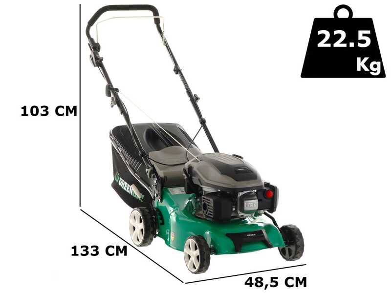 GreenBay  GB-LM 42 P Self-propelled Lawn Mower - 3 in 1 - Y145V OHV Petrol Engine 145 cc