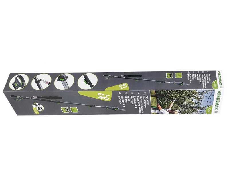 Verdemax PT20 Battery-powered Telescopic Pruner - 20V - 2AH Battery