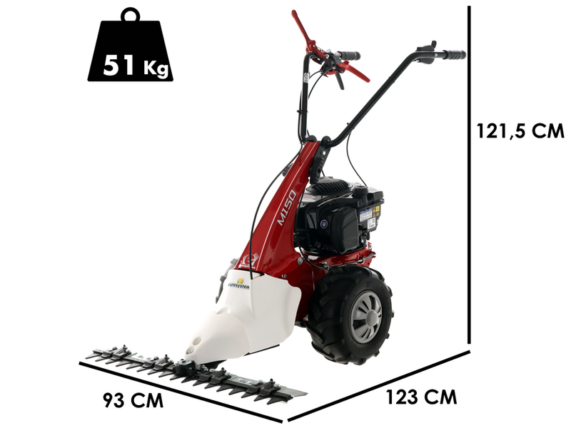 Eurosystems Minieffe M150 RM - Multifunctional motor mower - B&amp;S 625 EXi