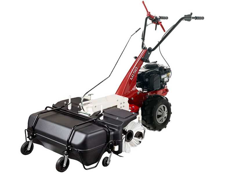 Eurosystems Minieffe M150 Petrol Power Sweeper - 88 cm Brush - with Collector