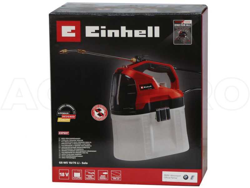 Einhell GE-WS 18/75 Li Battery-Powered Sprayer Pump - WITHOUT BATTERY AND CHARGER