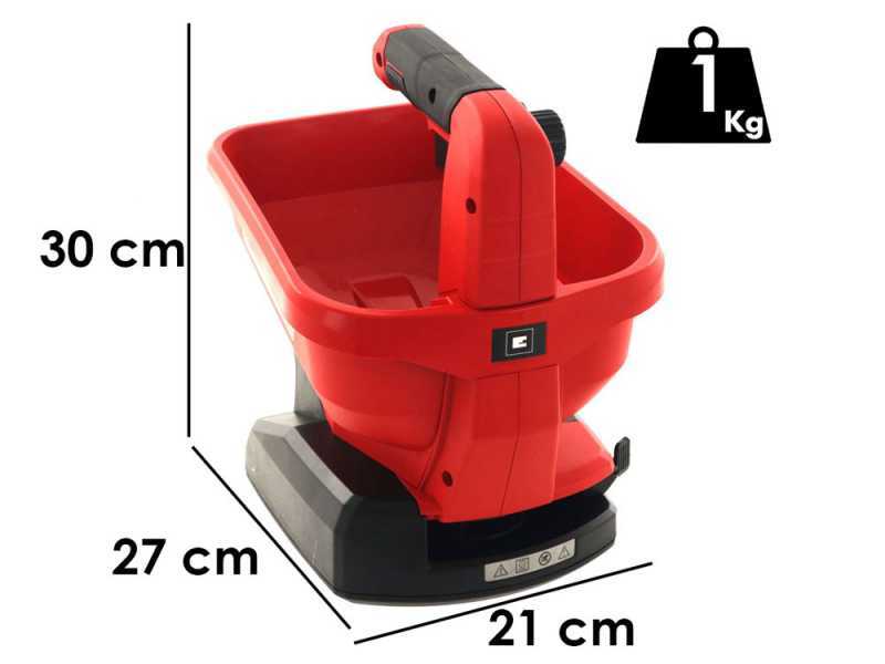 Einhell GE-US 18 Li Battery-powered Compost Spreader and Seeder - BATTERY AND BATTERY CHARGER NOT INCLUDED