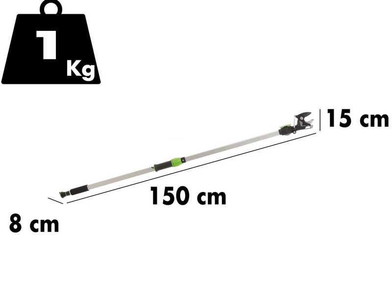 Verdemax -  Manual Pruning Shears  -Fixed Pole 150cm - &Oslash; 25 mm