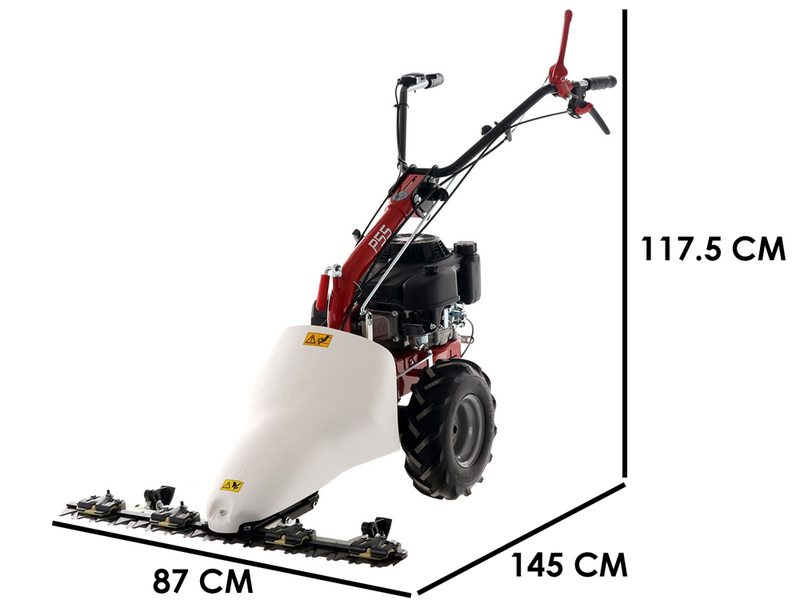 Eurosystems P55 - Multifunctional twin-blade mower - Loncin 196 OHV