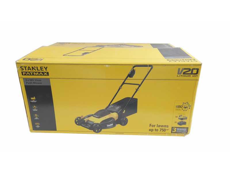 STANLEY FATMAX SFMCMW2651M Battery-powered Lawn Mower - 2 18 V/4Ah Batteries - 40 cm Cutting Width