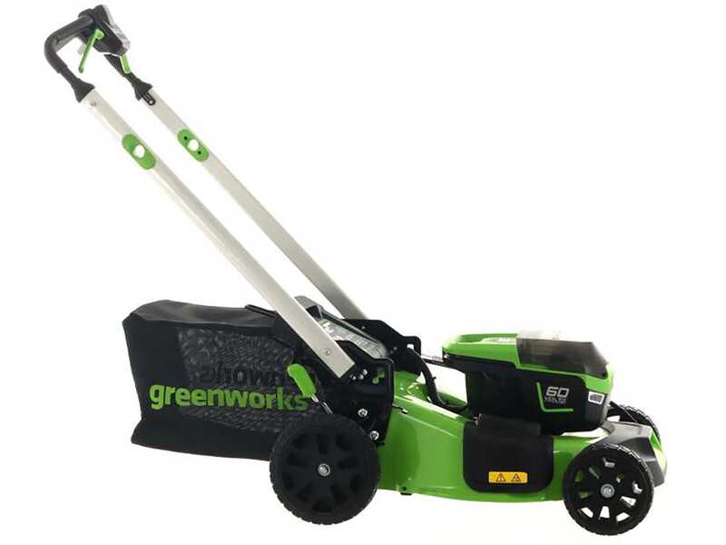 Greenworks GD60LM51SP Battery powered Self propelled Lawn Mower 60 V 4Ah 4 in 1